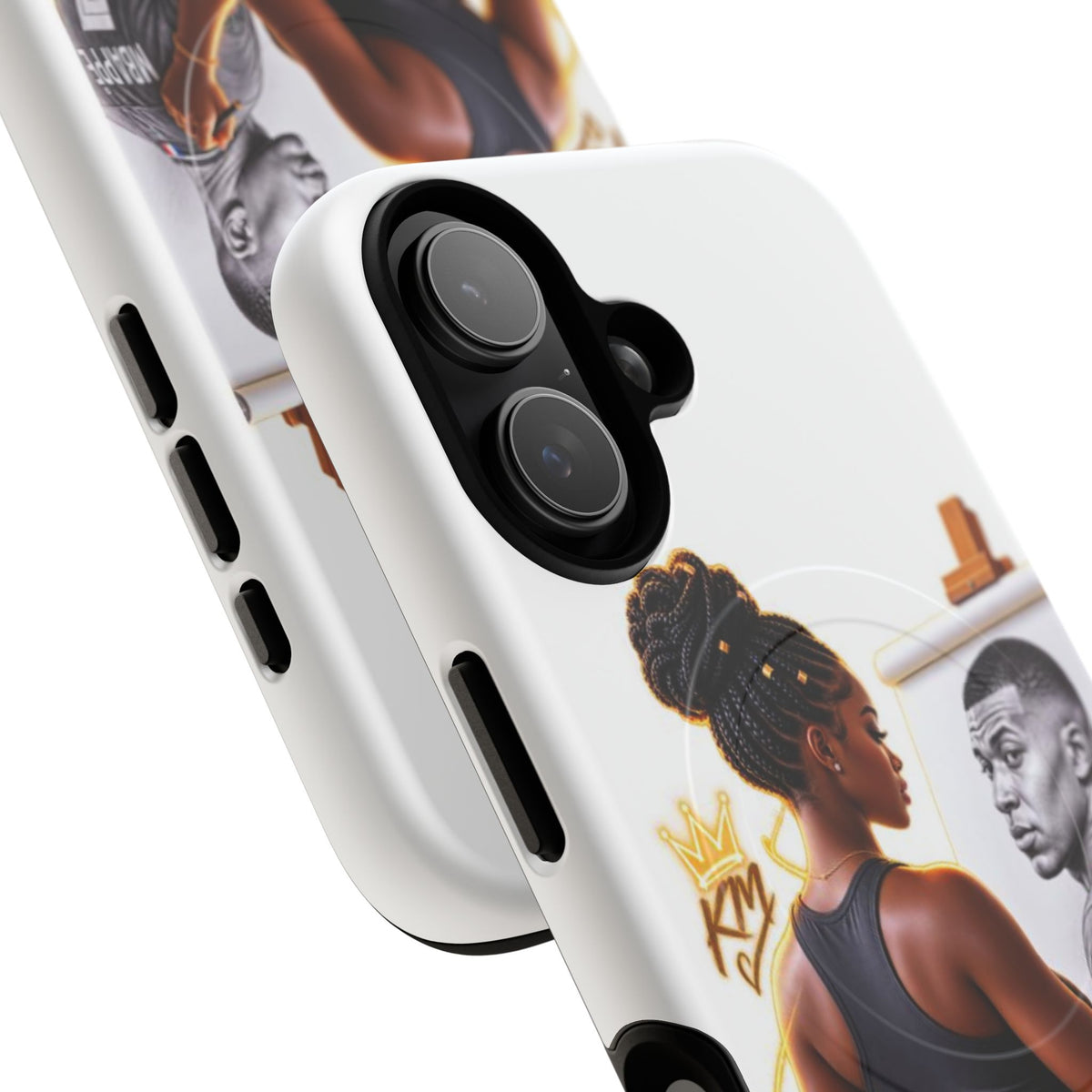 Tough Magnetic Case — Athletic Woman Painting Portrait Phone Cover (King Signature)