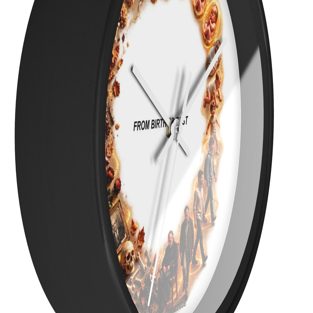 Wall Clock — 'From Birth to Rest' Time Cycle Decorative Clock