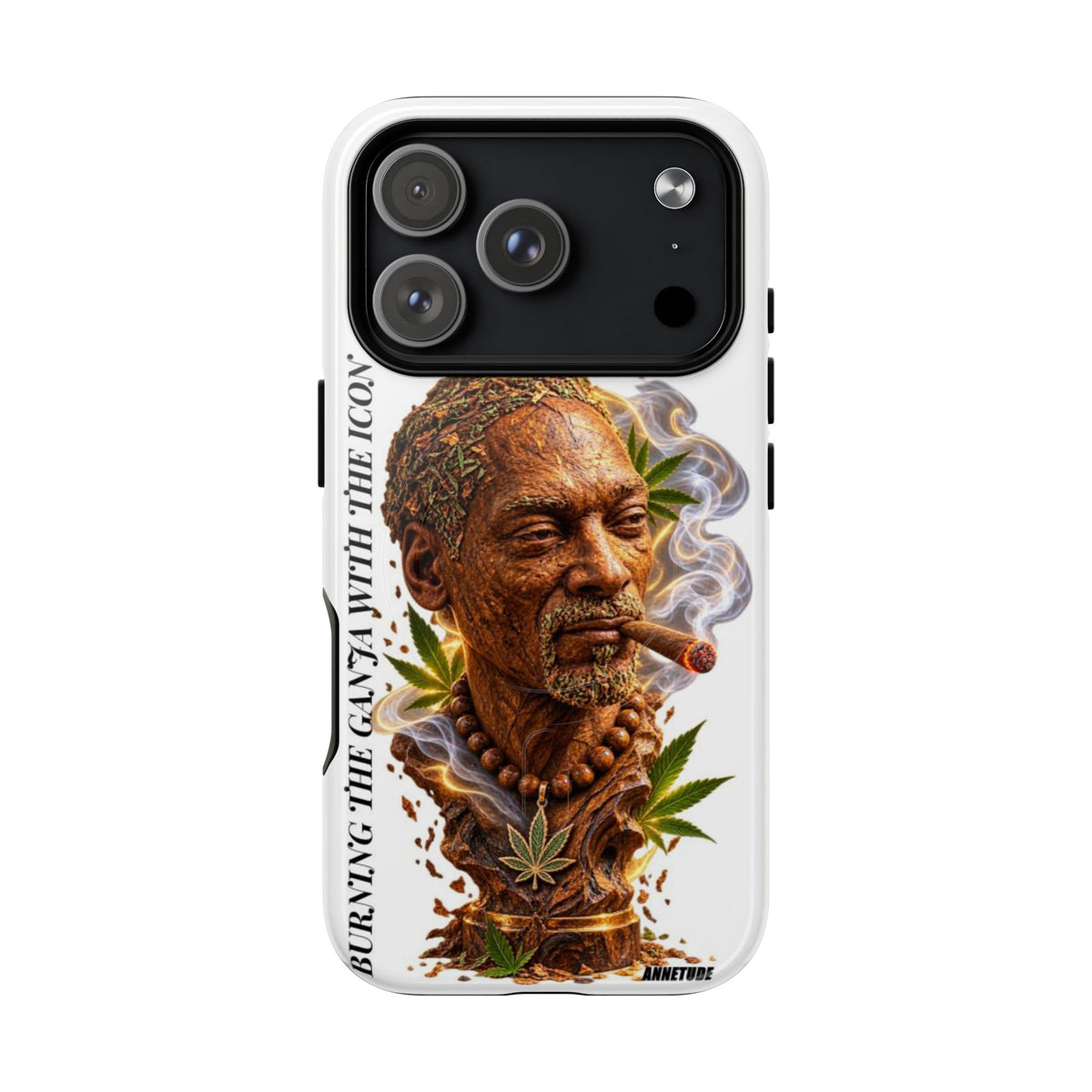Rasta Icon Tough Magnetic Phone Case — 'Blazin' the Crazy' Smoky Portrait