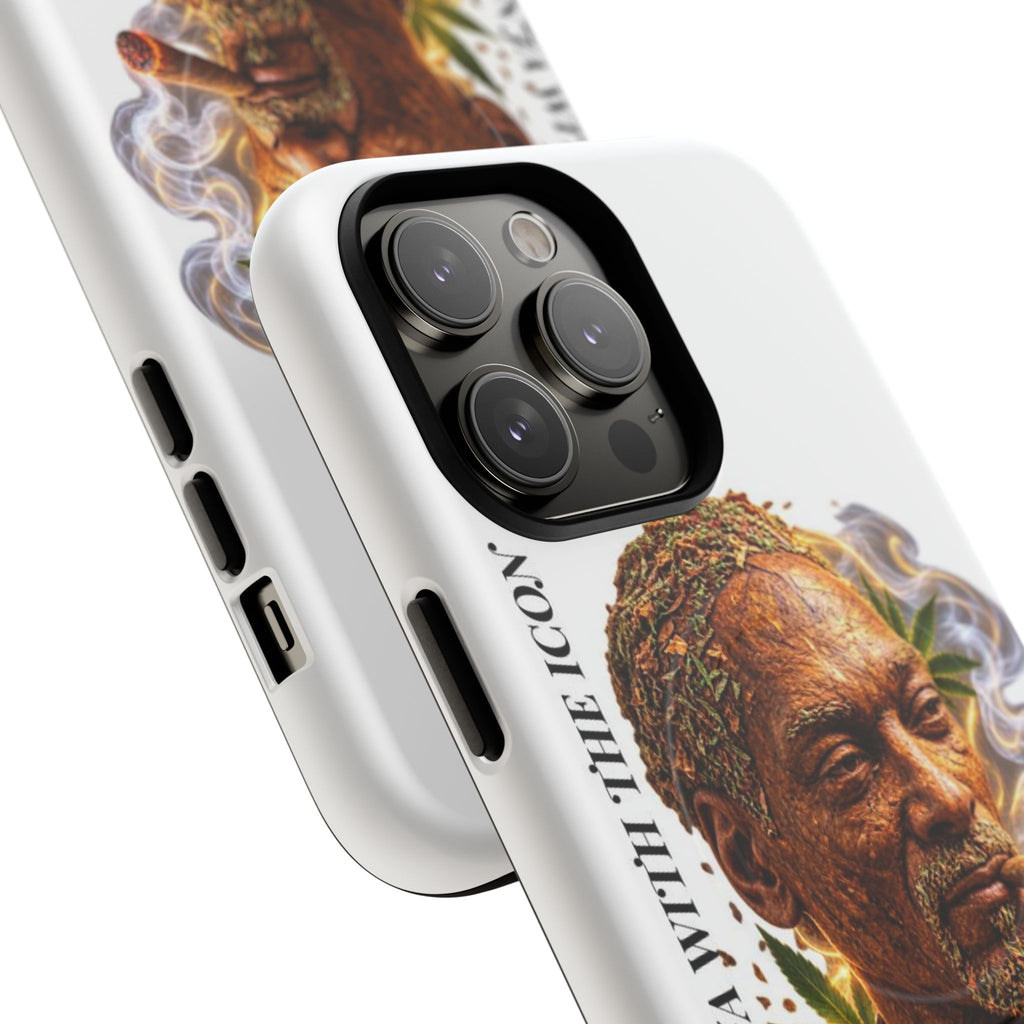 Rasta Icon Tough Magnetic Phone Case — 'Blazin' the Crazy' Smoky Portrait