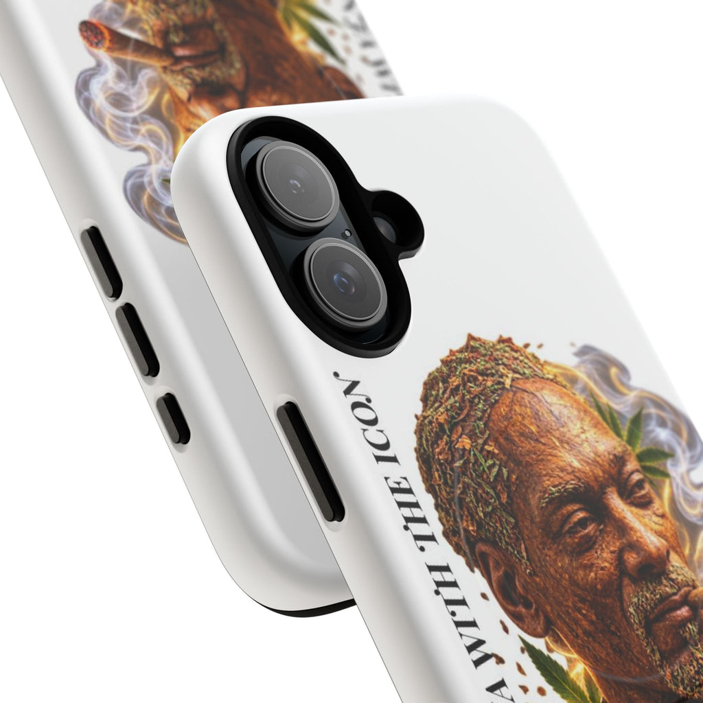 Rasta Icon Tough Magnetic Phone Case — 'Blazin' the Crazy' Smoky Portrait