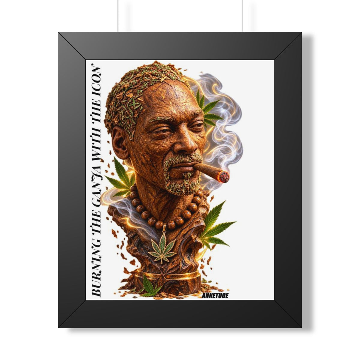 Framed Poster — 'Burning the Calyx with the Icon' Snoop Inspired Art Print