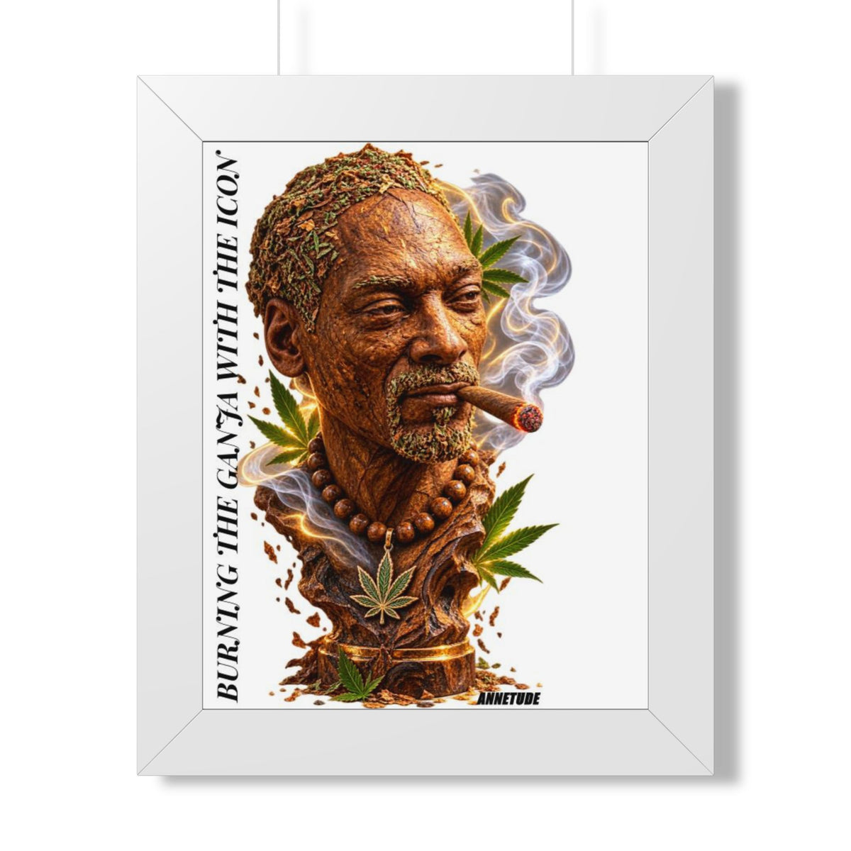 Framed Poster — 'Burning the Calyx with the Icon' Snoop Inspired Art Print