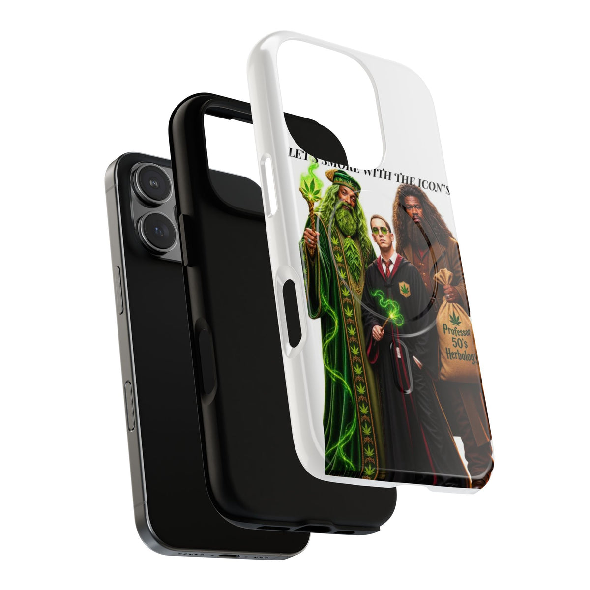 Phone Case — "Let's Smoke With The Icons" Wizard & Herbology Design