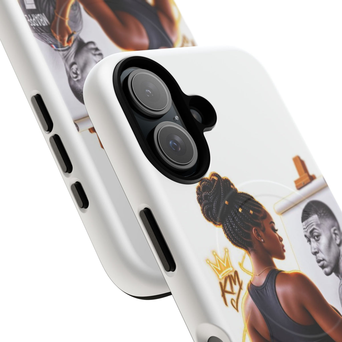 Tough Magnetic Case — Athletic Woman Painting Portrait Phone Cover (King Signature)