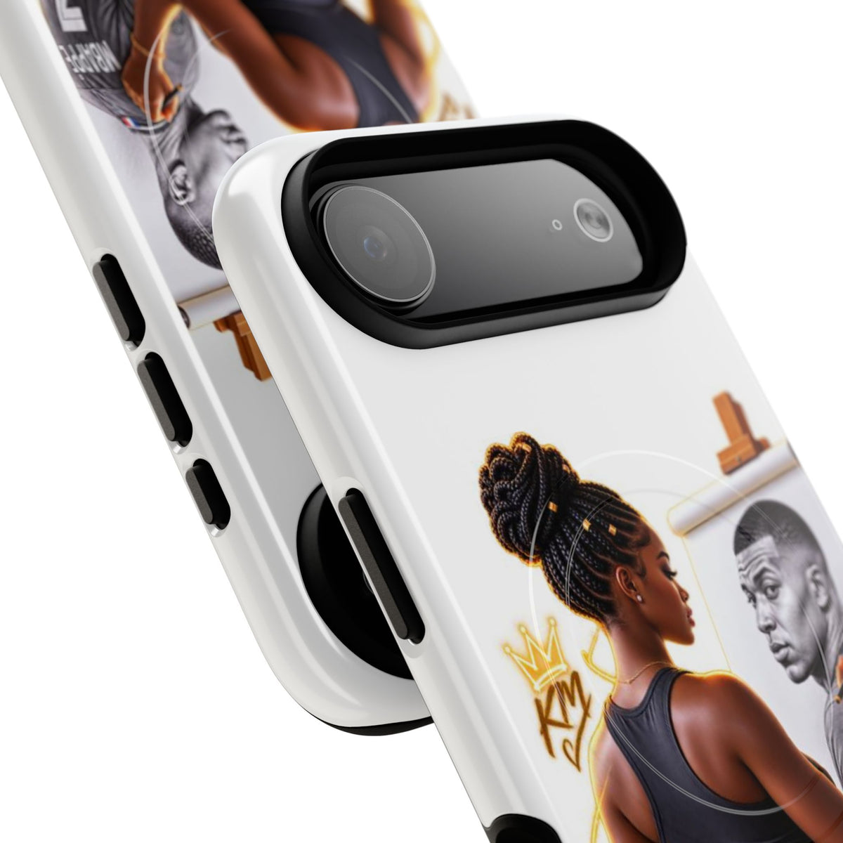 Tough Magnetic Case — Athletic Woman Painting Portrait Phone Cover (King Signature)