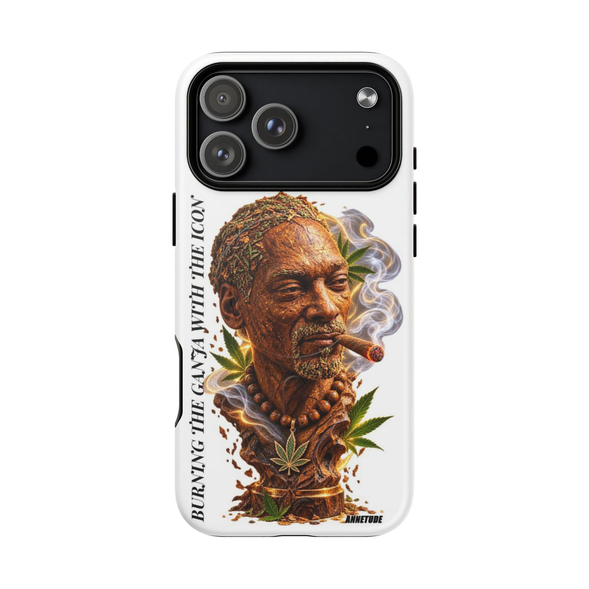 Rasta Icon Tough Magnetic Phone Case — 'Blazin' the Crazy' Smoky Portrait