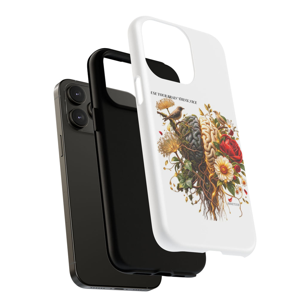 Phone Case — 'Use Your Brainy Think, Son' Floral Brain Magnetic Case