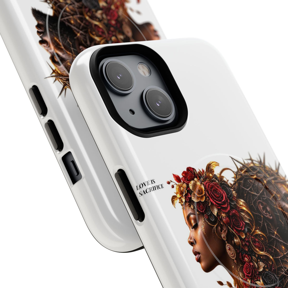 Phone Case — "Love Is Patient" Dual Portrait Magnetic Tough Case