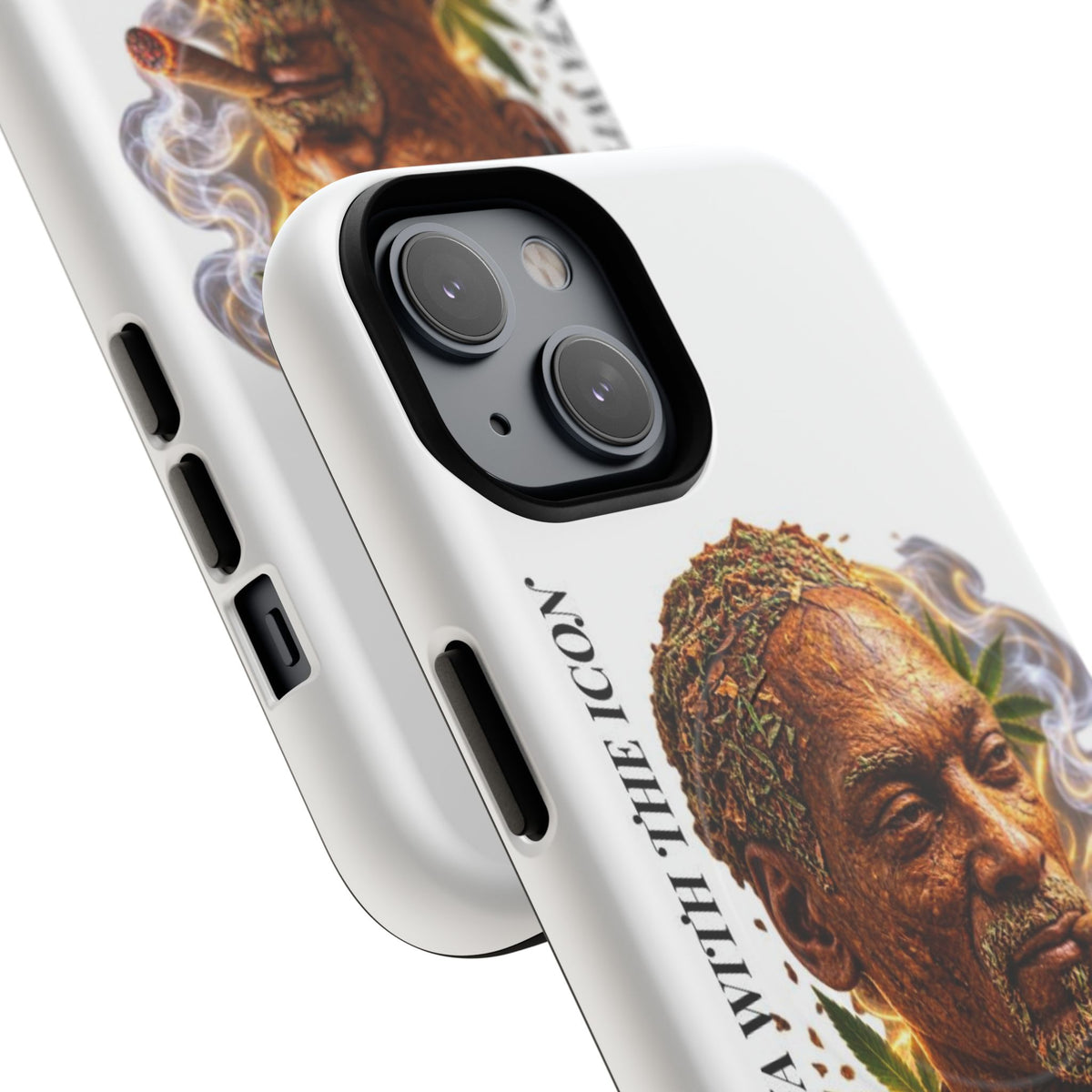 Rasta Icon Tough Magnetic Phone Case — 'Blazin' the Crazy' Smoky Portrait