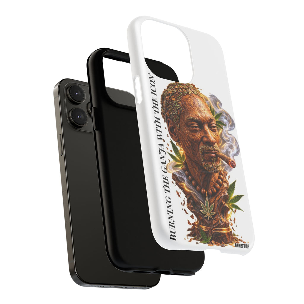 Rasta Icon Tough Magnetic Phone Case — 'Blazin' the Crazy' Smoky Portrait