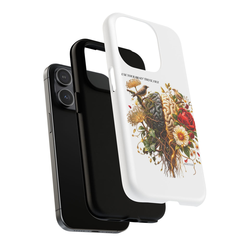 Phone Case — 'Use Your Brainy Think, Son' Floral Brain Magnetic Case