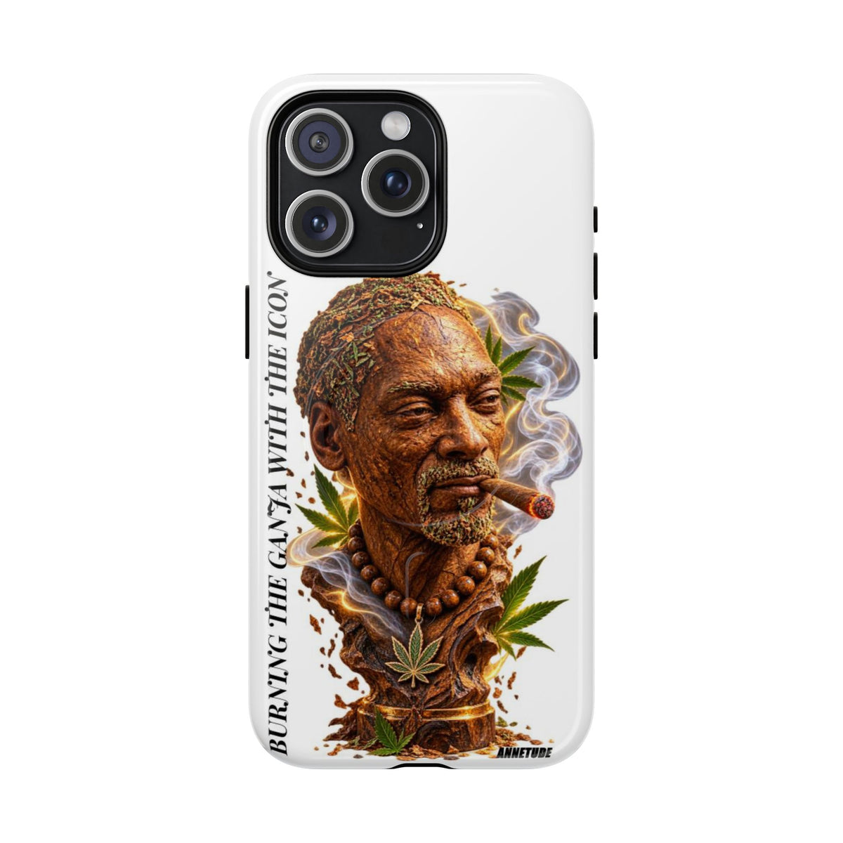 Rasta Icon Tough Magnetic Phone Case — 'Blazin' the Crazy' Smoky Portrait