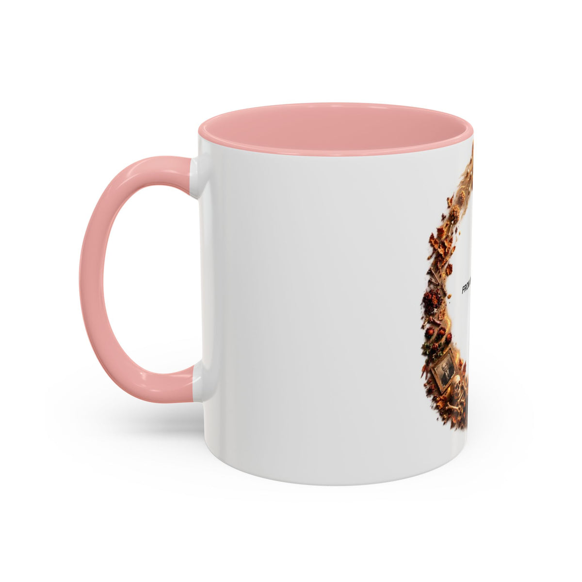 Coffee Mug — "From Birth to Rest" Illustrated Life Cycle Accent Mug