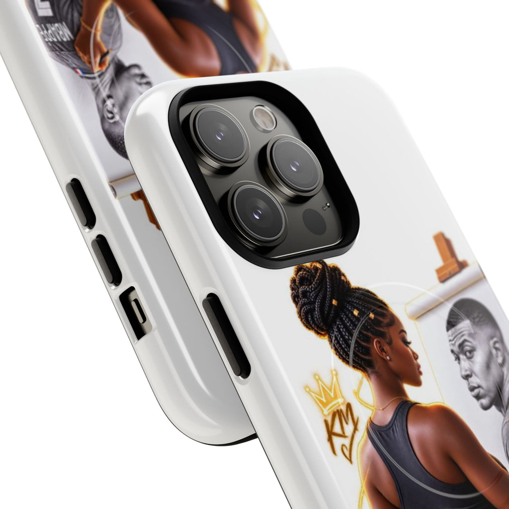 Tough Magnetic Case — Athletic Woman Painting Portrait Phone Cover (King Signature)