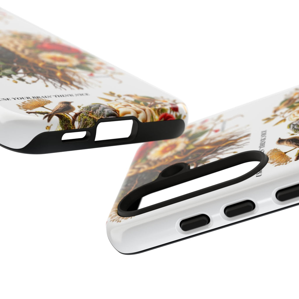Phone Case — Floral Brain Illustration Protective Cover
