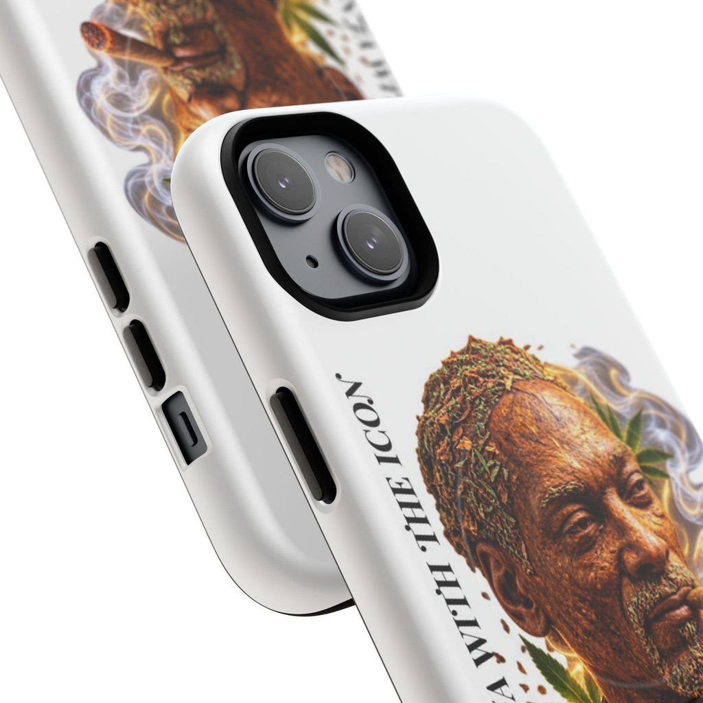 Rasta Icon Tough Magnetic Phone Case — 'Blazin' the Crazy' Smoky Portrait