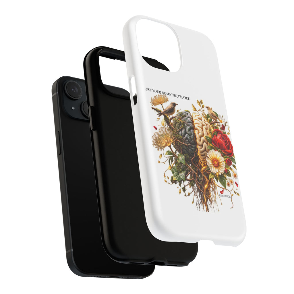 Phone Case — 'Use Your Brainy Think, Son' Floral Brain Magnetic Case