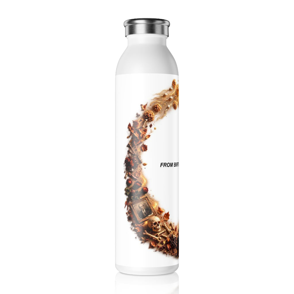 Slim Water Bottle — "From Birth to Rest" Memorial Stainless Steel Bottle