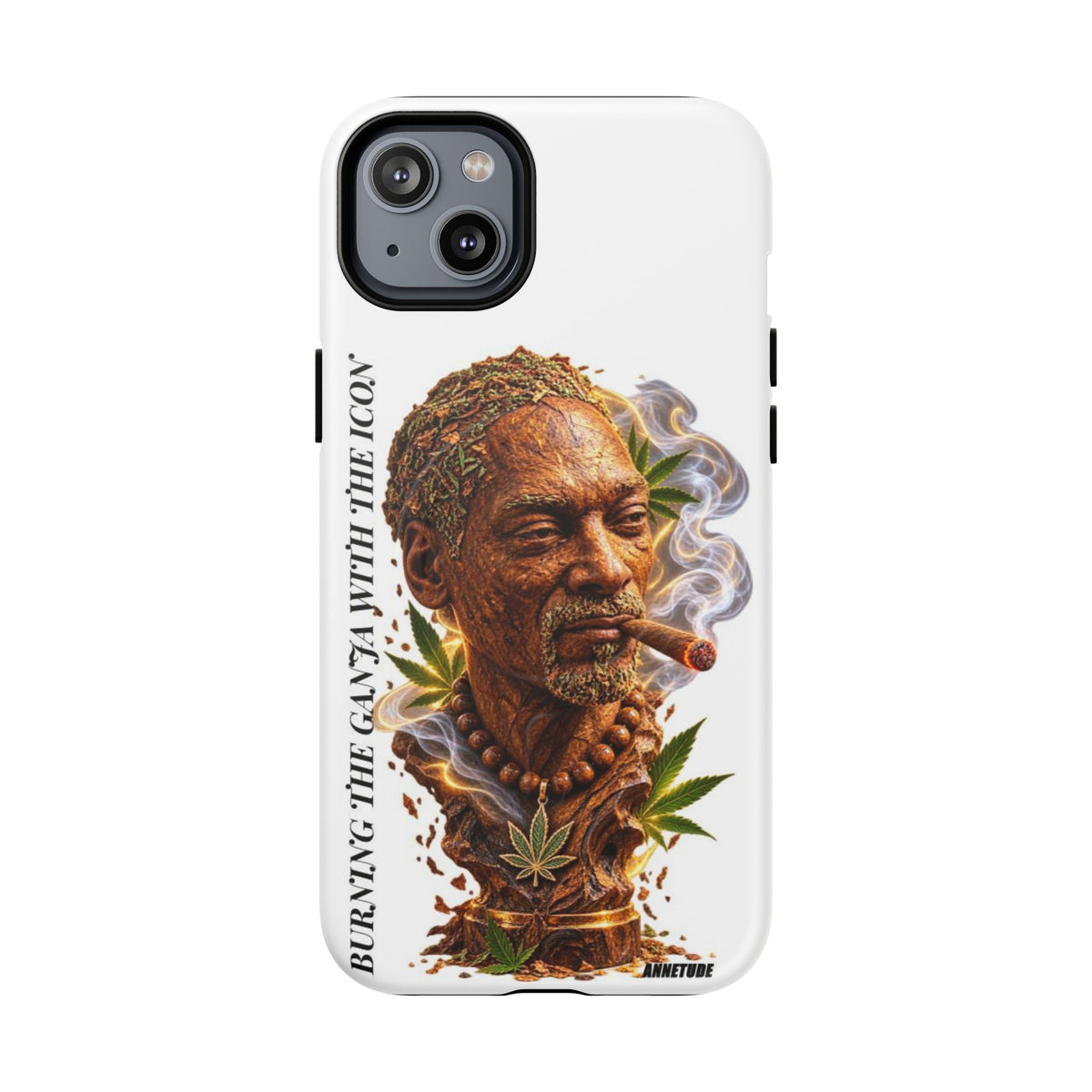 Rasta Icon Tough Magnetic Phone Case — 'Blazin' the Crazy' Smoky Portrait