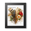 Framed Poster — 'Use Your Brain' Floral Brain Art