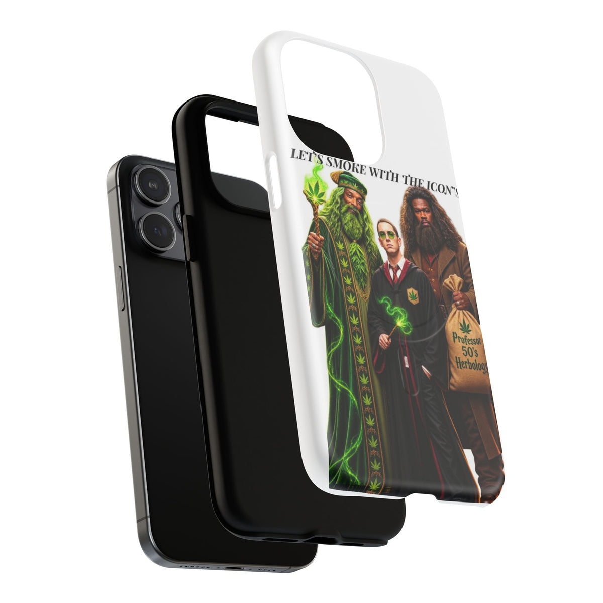 Phone Case — "Let's Smoke With The Icons" Wizard & Herbology Design