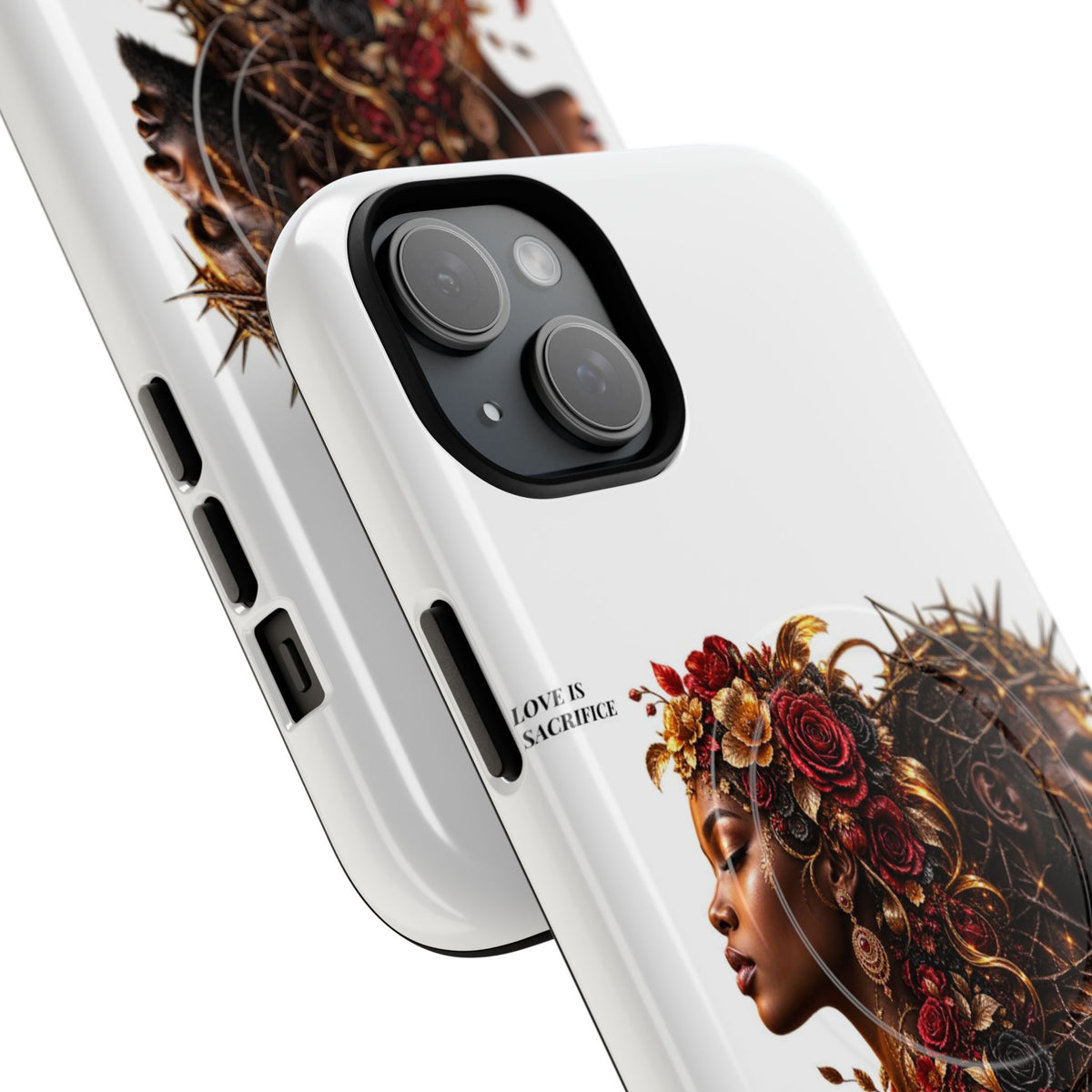 Phone Case — "Love Is Patient" Dual Portrait Magnetic Tough Case