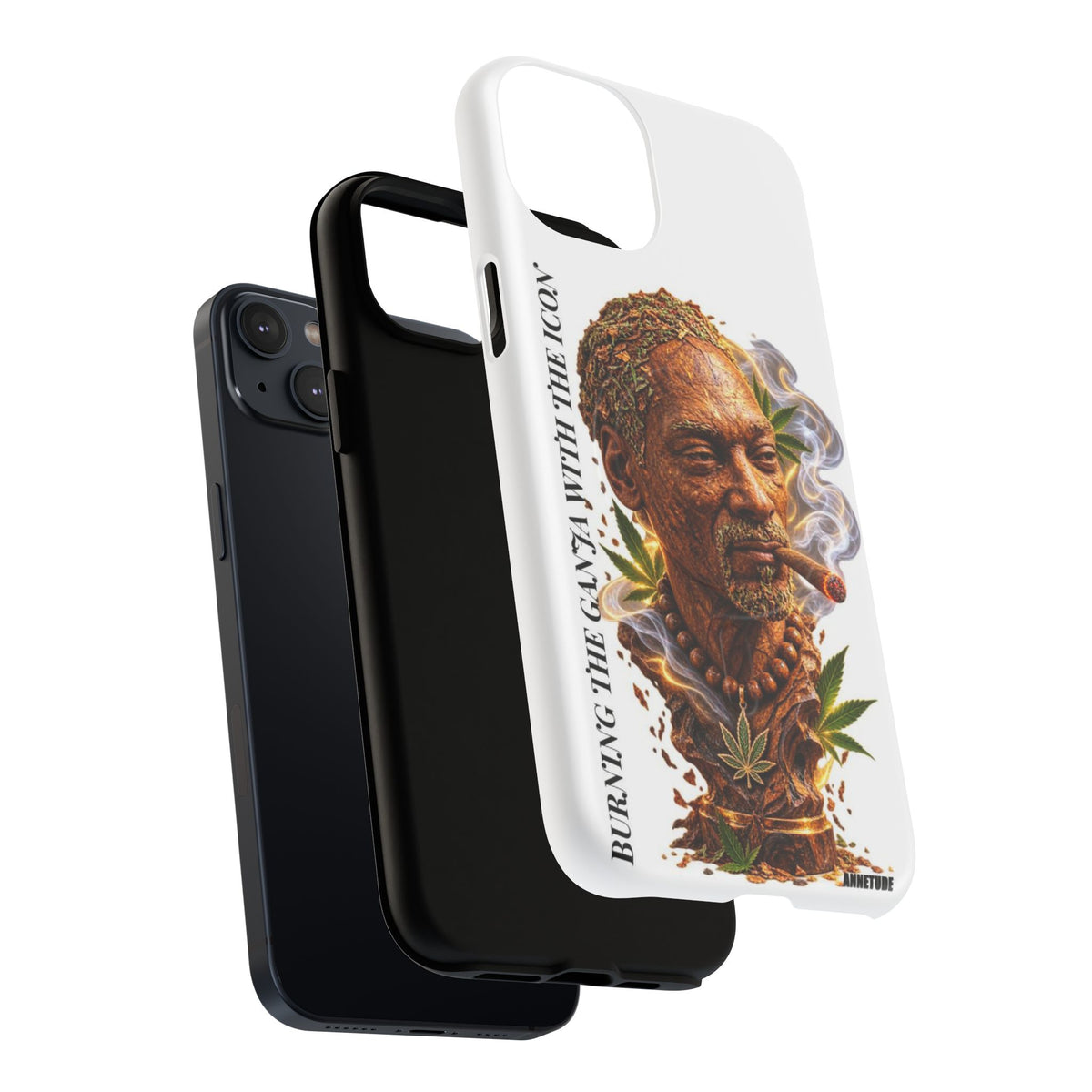 Rasta Icon Tough Magnetic Phone Case — 'Blazin' the Crazy' Smoky Portrait