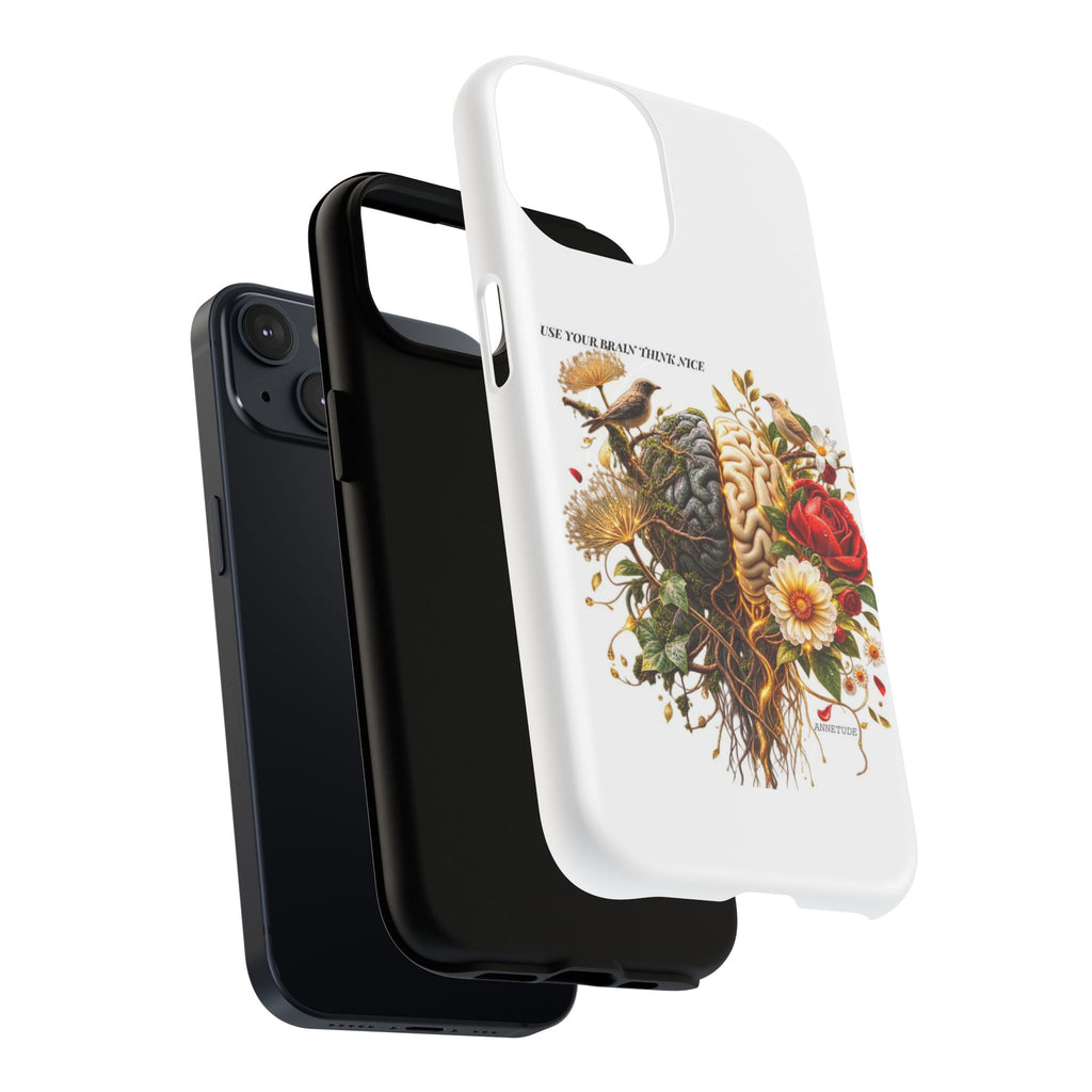 Phone Case — 'Use Your Brainy Think, Son' Floral Brain Magnetic Case
