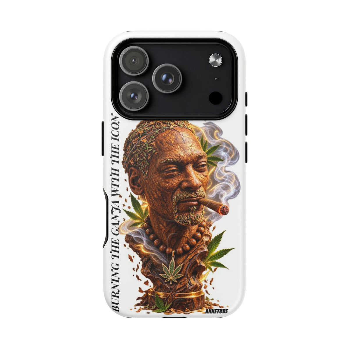 Rasta Icon Tough Magnetic Phone Case — 'Blazin' the Crazy' Smoky Portrait