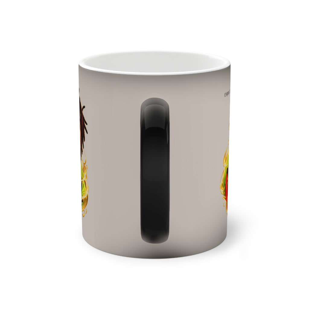 Color-Changing Photo Mug — Portrait Flame Design, 11oz