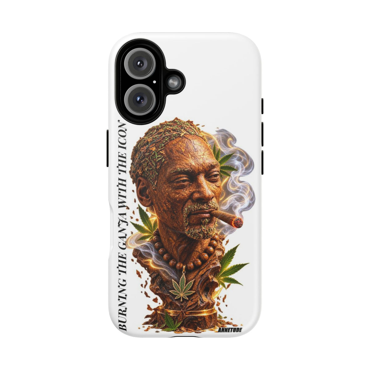 Rasta Icon Tough Magnetic Phone Case — 'Blazin' the Crazy' Smoky Portrait