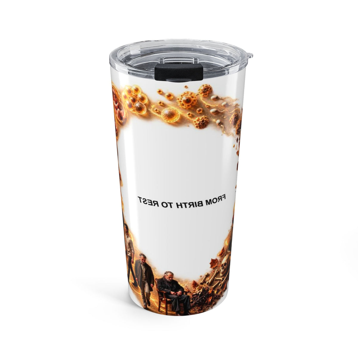 20oz Memorial Photo Tumbler — "From Birth to Rest" Keepsake Travel Cup