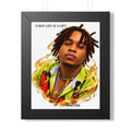 Framed Vertical Poster - "Enjoy Life Is A Gift" Portrait Art Print