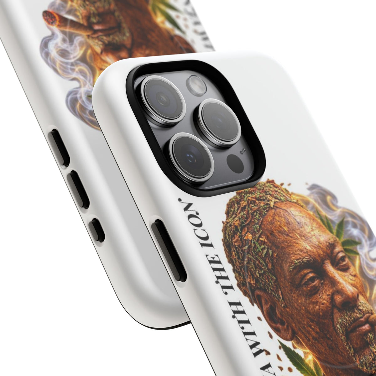Rasta Icon Tough Magnetic Phone Case — 'Blazin' the Crazy' Smoky Portrait