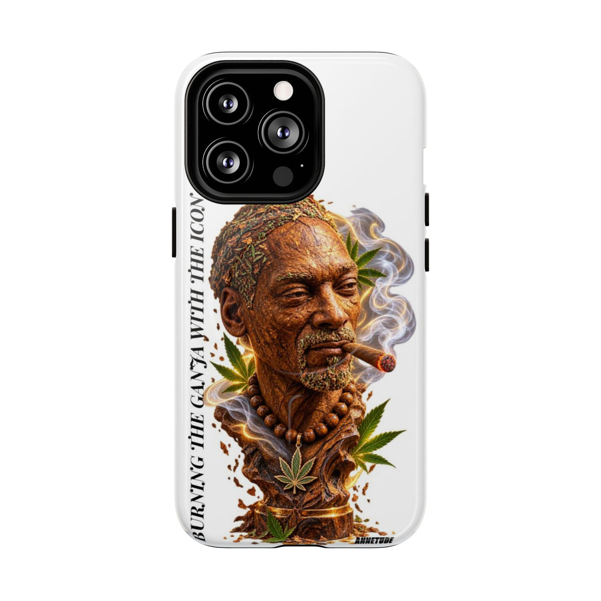 Rasta Icon Tough Magnetic Phone Case — 'Blazin' the Crazy' Smoky Portrait