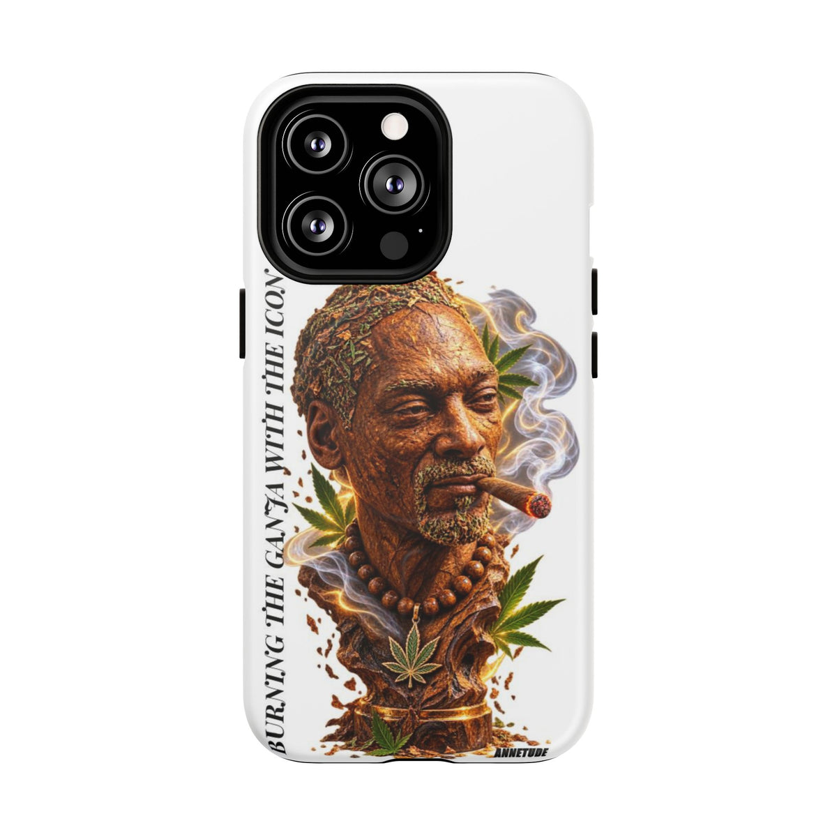 Rasta Icon Tough Magnetic Phone Case — 'Blazin' the Crazy' Smoky Portrait