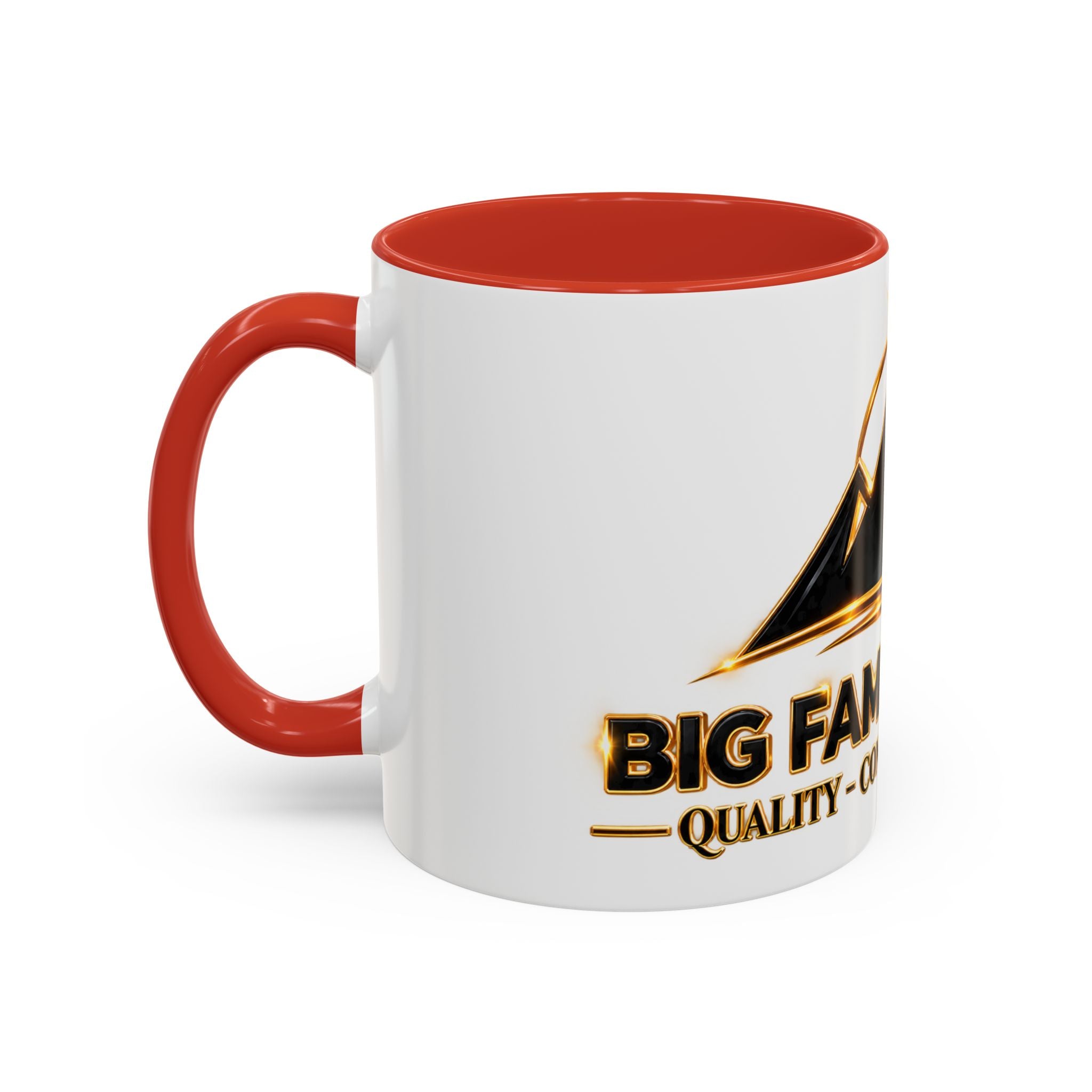 Branded Accent Coffee Mug — Elegant Mountain Logo 11/15oz