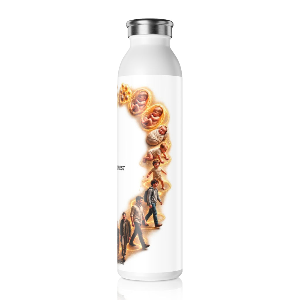 Slim Water Bottle — "From Birth to Rest" Memorial Stainless Steel Bottle