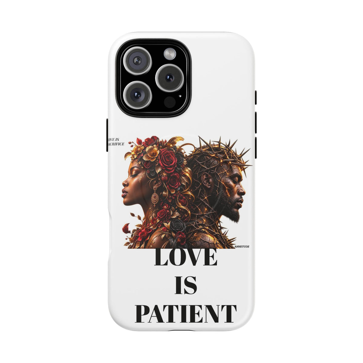 Phone Case — "Love Is Patient" Dual Portrait Magnetic Tough Case