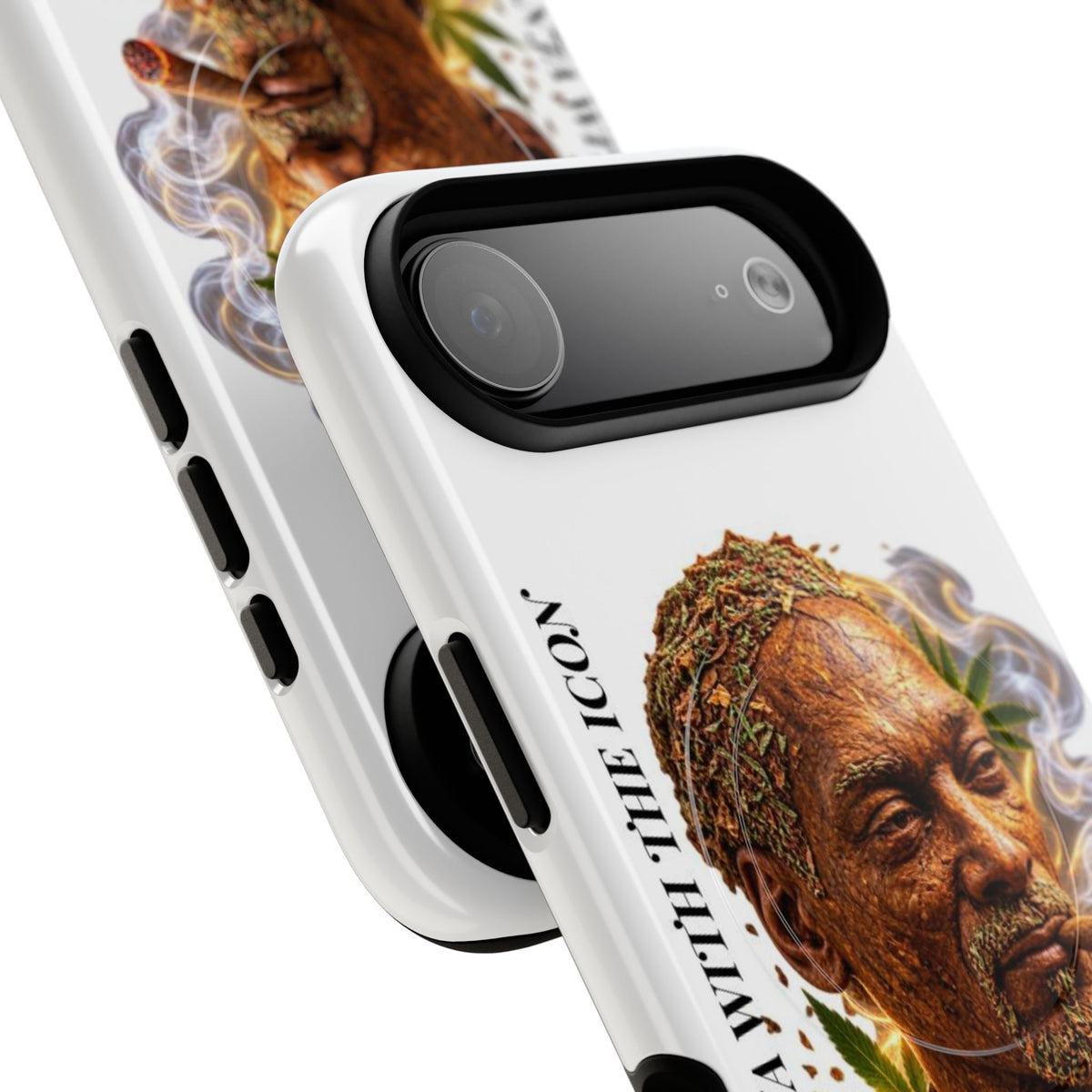 Rasta Icon Tough Magnetic Phone Case — 'Blazin' the Crazy' Smoky Portrait