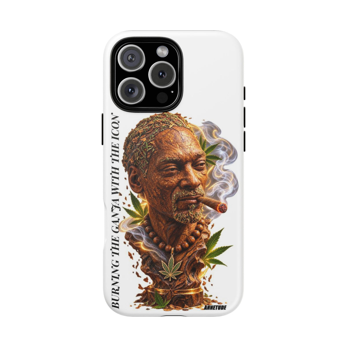 Rasta Icon Tough Magnetic Phone Case — 'Blazin' the Crazy' Smoky Portrait