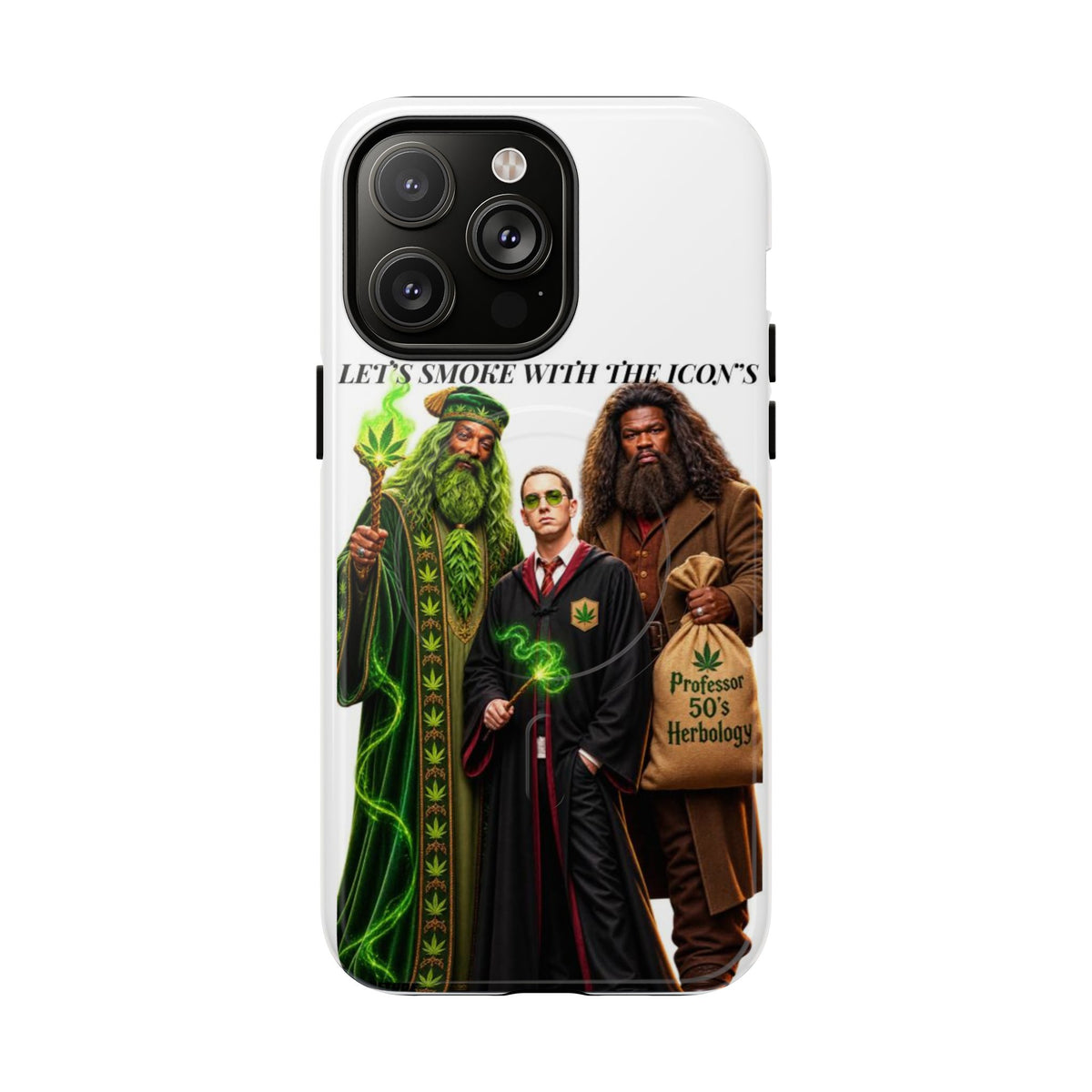 Phone Case — "Let's Smoke With The Icons" Wizard & Herbology Design