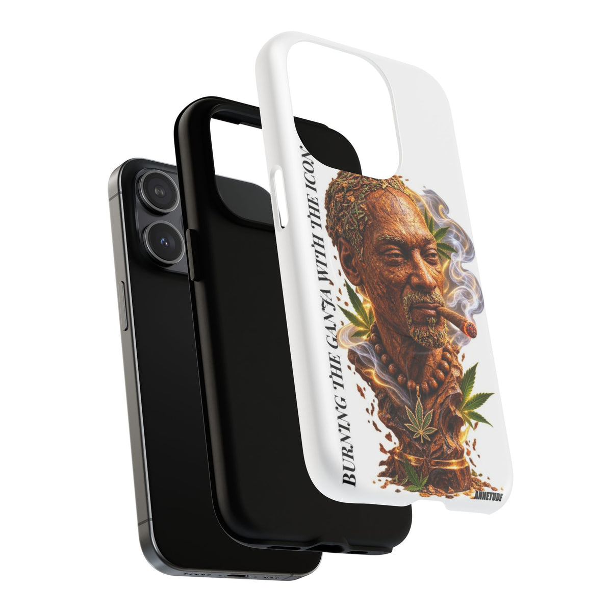 Rasta Icon Tough Magnetic Phone Case — 'Blazin' the Crazy' Smoky Portrait