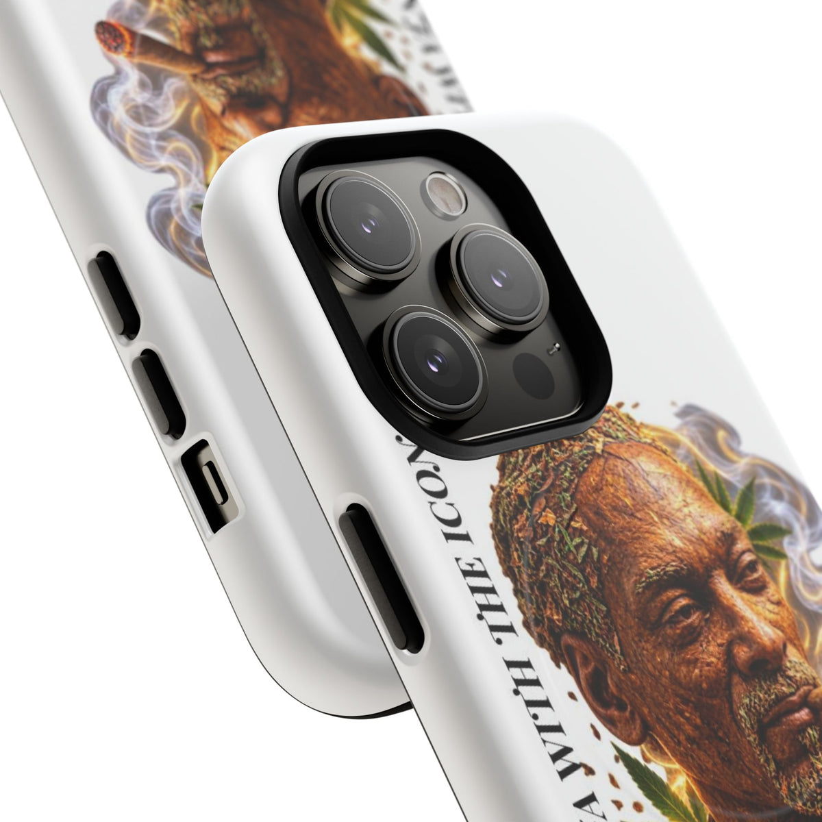 Rasta Icon Tough Magnetic Phone Case — 'Blazin' the Crazy' Smoky Portrait