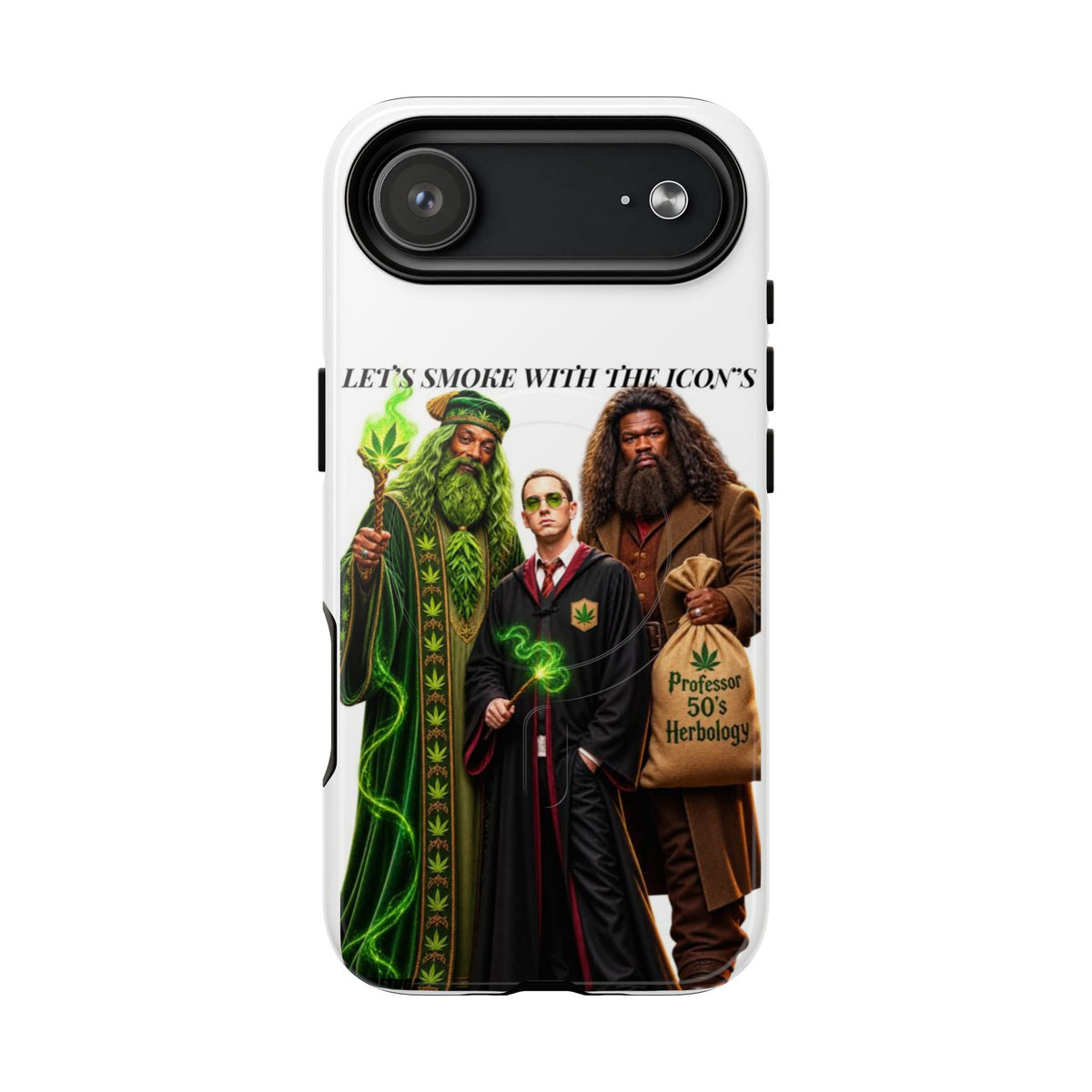 Phone Case — "Let's Smoke With The Icons" Wizard & Herbology Design