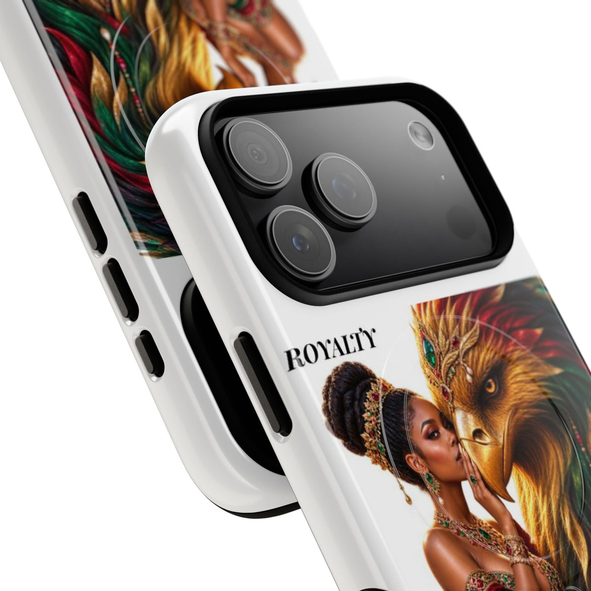 Royalty Phone Case — African Queen & Gryphon Art Tough Magnetic Case