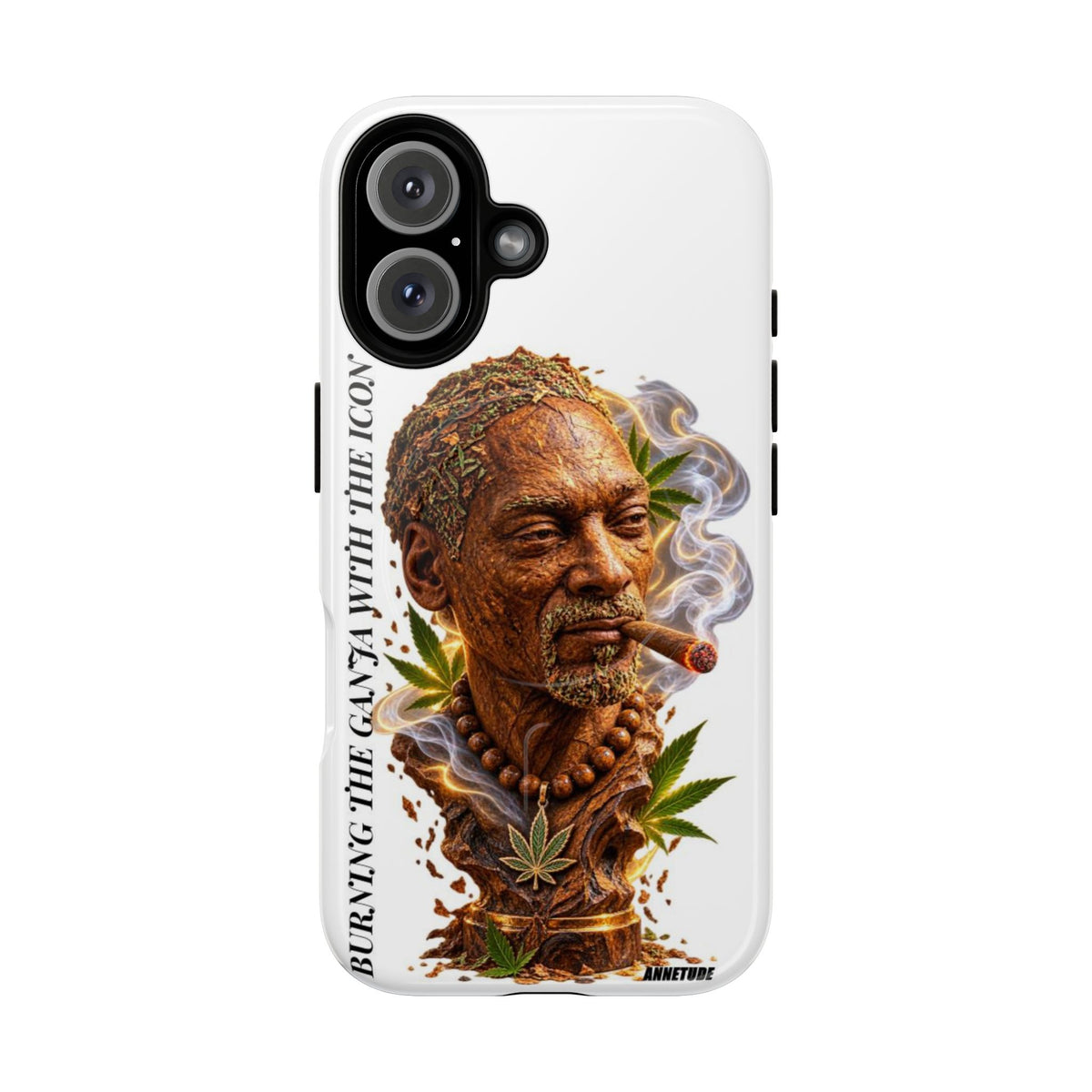 Rasta Icon Tough Magnetic Phone Case — 'Blazin' the Crazy' Smoky Portrait