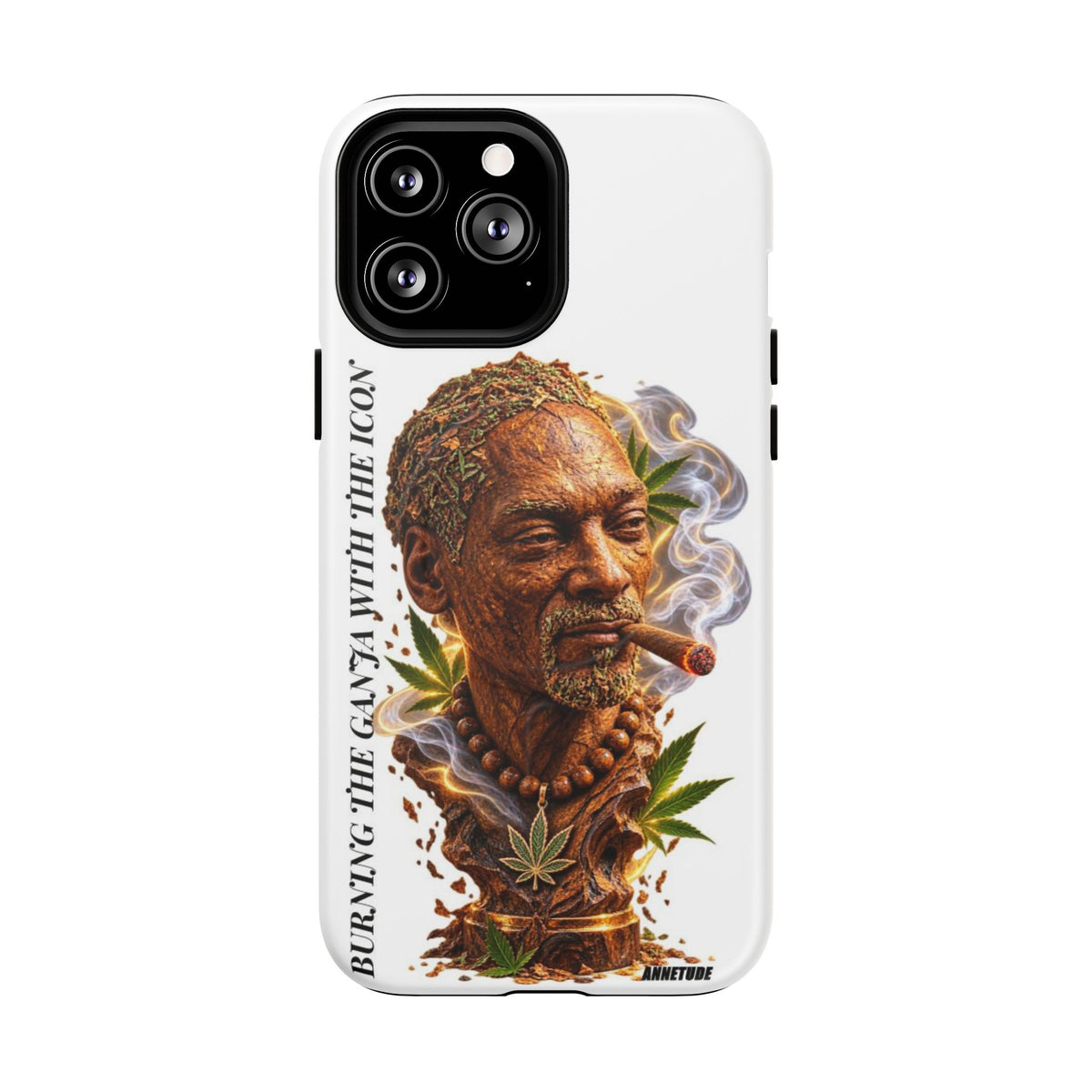 Rasta Icon Tough Magnetic Phone Case — 'Blazin' the Crazy' Smoky Portrait