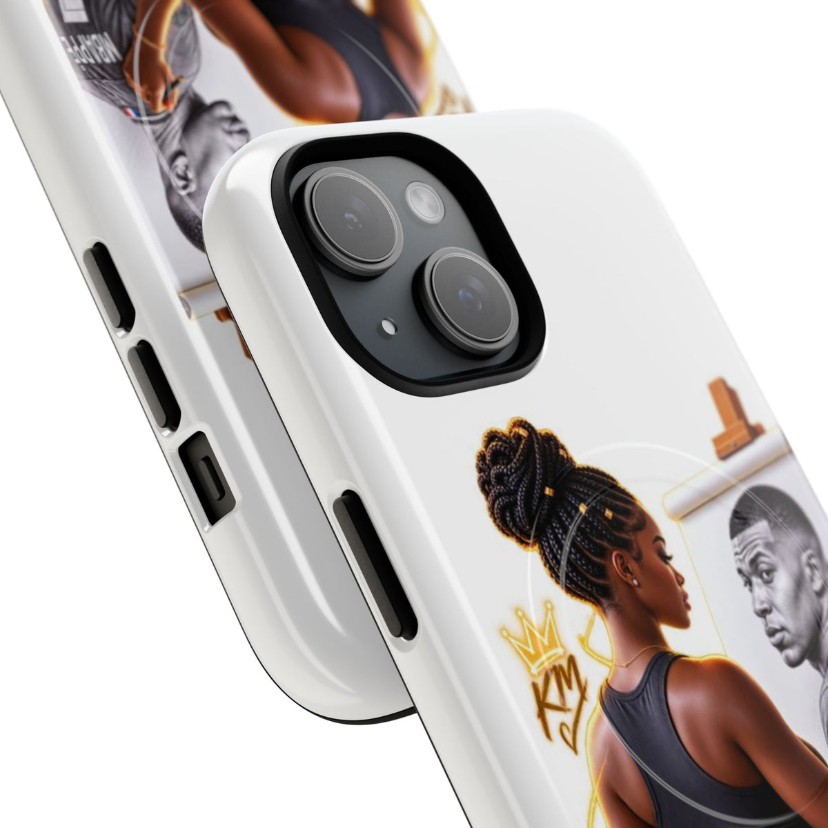 Tough Magnetic Case — Athletic Woman Painting Portrait Phone Cover (King Signature)